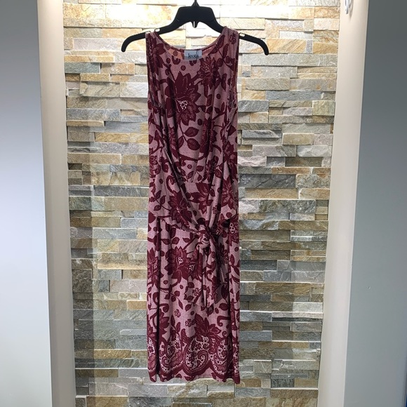 Leota Regina Front Tie Print Sleeveless Dress - Picture 3 of 6